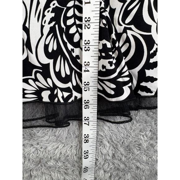 Speechless Dress Womens Small‎ Black White Pink 90s Y2K Slip V Neck Rockabilly - Picture 6 of 12